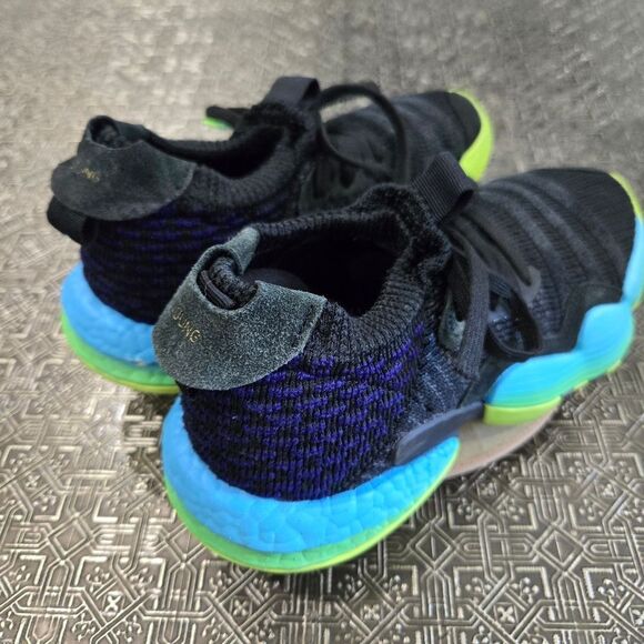 🐢 Adidas Trae Young 2 Trae-TL Solar Green Basketball Shoes Size 4 - Picture 14 of 15